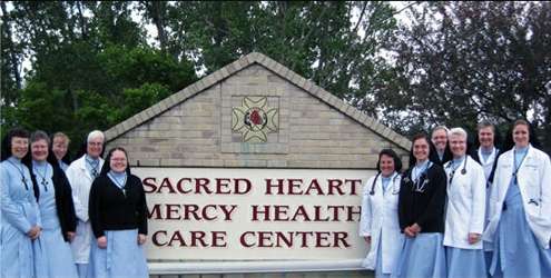 Members of the religious order at the Sacred Heart Mercy Health Care Center