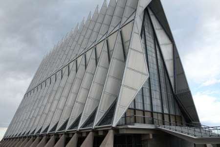 The chapel at the U.S. Air Force Academy in Colorado Springs, Colo.