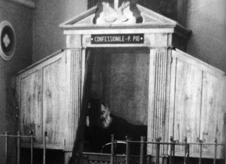 Padre Pio in the Confessional