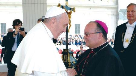 Pope Francis and Maltese Bishop Charles Scicluna