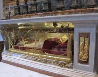 Bl. Pope John XXIII's tomb under the altar of St. Jerome