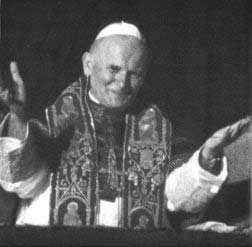 John Paul II appears on the balcony of St. Peter's for the first time.