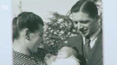 Blessed Josef Mayr-Nusser with his wife and son 