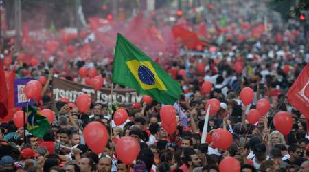 crowd in Brazil