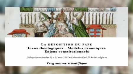 Deposing the Pope: Theological Premises, Canonical Models, Constitutional Challenge conference