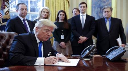 President Trump signing executuve order