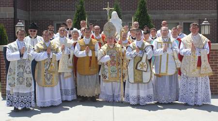 May 26, 2017 Priestly ordinations held at North American Martyrs Church in Lincoln, Nebraska by His Excellency, Terrence Pendergrast, Archbishop of Ottowa.