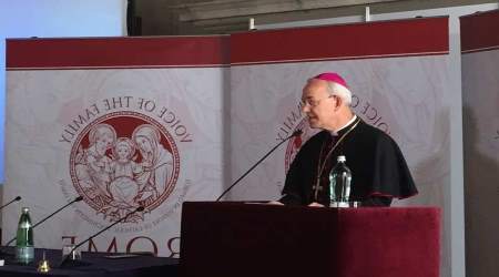 Bishop Schneider speaks at the 2017 Rome Life Forum