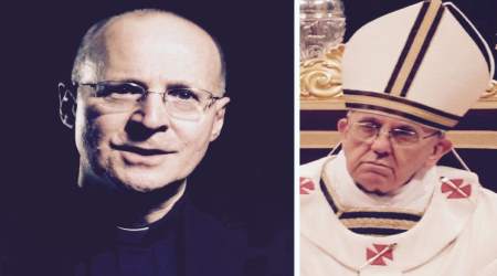 Jesuit priest Fr. James Martin and Jesuit pope Francis