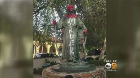 St. Junipero Serra statue vandalized 