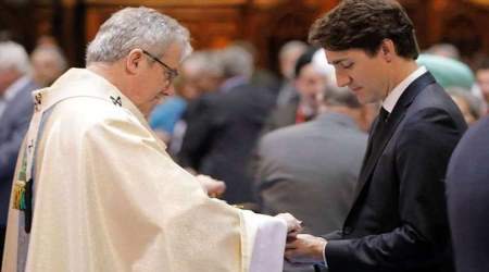 Justin Trudeau and Archbishop of Montreal commit sacrilege