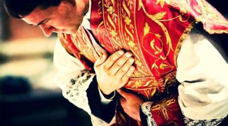 Prayers at the foot of the altar