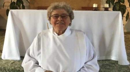 Sister Pierrette Thiffault officiated at a Catholic wedding in a remote area of Quebec.