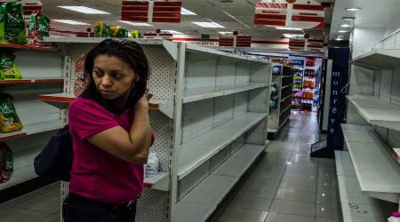 Venezuelan bare shelves