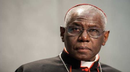 Guinean Cardinal Robert Sarah, prefect of the Vatican's Congregation for Divine Worship and Discipline of the Sacraments