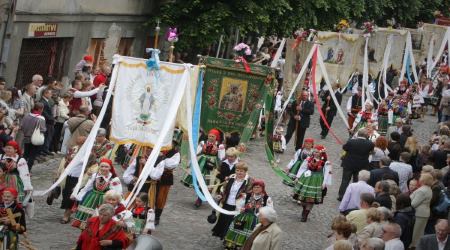 Polish prayer procession