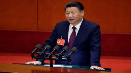 President Xi Jinping speaks at the opening of the 19th National Congress of the Communist Party of China at the Great Hall of the People in Beijing