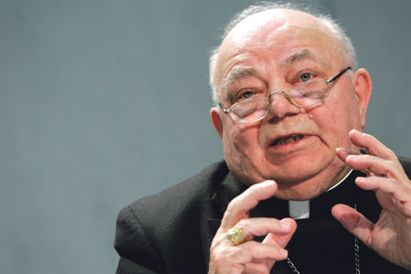 Bishop Elio Sgreccia, emeritus head of the Pontifical Academy for life