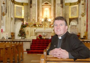 Father Stephen Dunn, pastor of Sacred Heart Parish, Glasgow