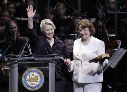 Mayor Annise Parker and Lesbian partner