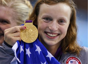 Katie Ledecky, a U.S. swimmer from Maryland 