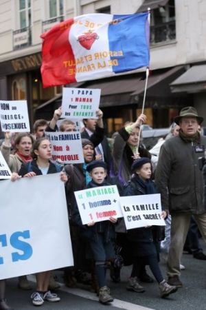 French Anti-Gay Marriage Protest