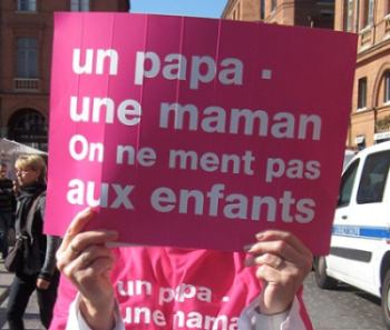 French Anti-Gay Marriage Protest