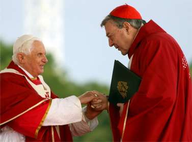 Pope Benedict XVI and Cardinal George Pell