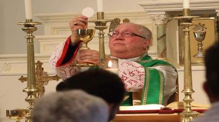 Bishop Morlino offers Holy Mass