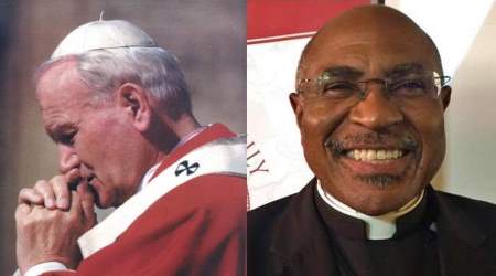 Pope St. John Paul II and Fr. Linus Clovis