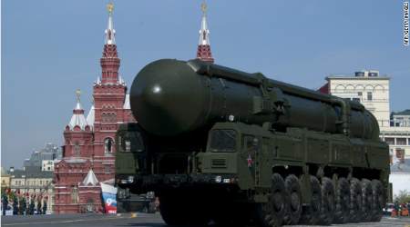 Russian missile on parade