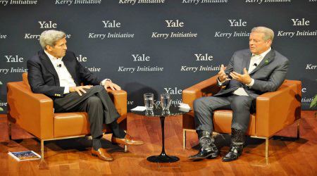 John Kerry and Al Gore talk about climate change