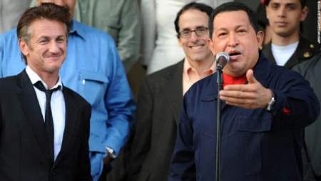 Chavez with good buddy Sean Penn: