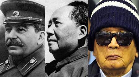 Joseph Stalin, Mao Tse-Tung and Pol Pot