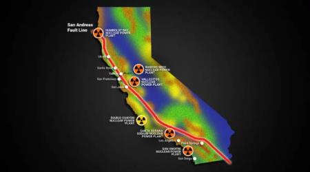 California Nuclear Plants Are Lined Up Along the San Andreas Fault
