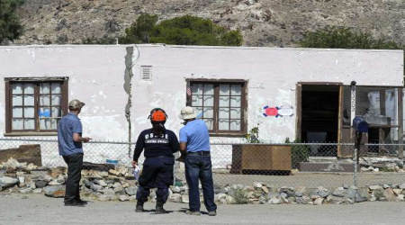 quake damage in California