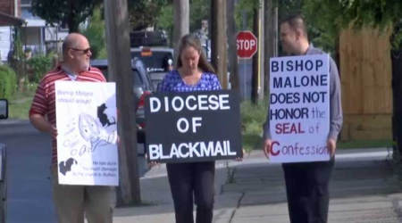 Parishoners protest Buffalo Diocese