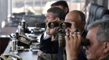 Putin watches the fighting