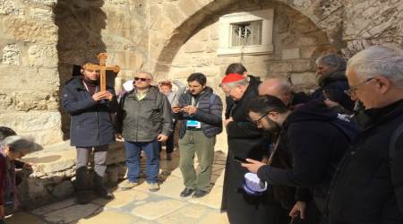 Cardinal Burke in the Holy Land