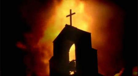 Church burning