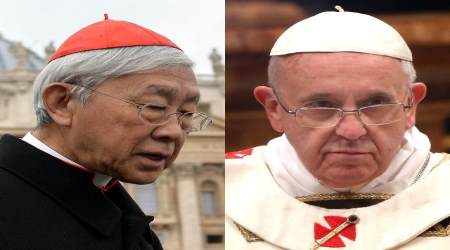 Cardinal Joseph Zen and Francis