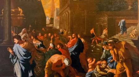 The Philistines of Ashdod attacked by plague. Lisbon National Museum of Ancient Art