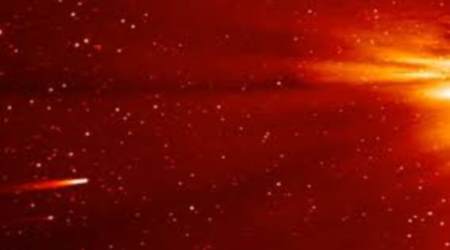 comet hits the sun