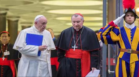 Francis and Cardinal Pietro Parolin