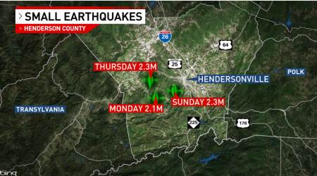 North Carolina earthquakes