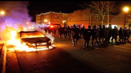 "Peaceful" protestors