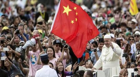 Francis salutes Communist Chinese flag