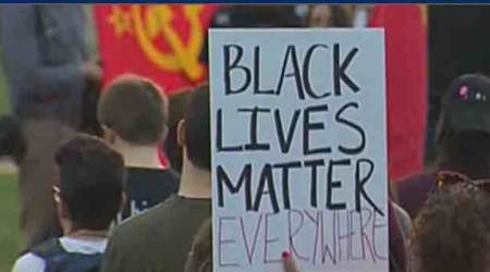 children protesting for BLM