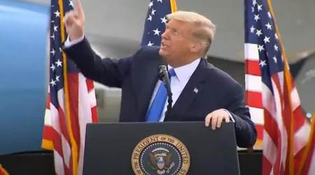 Trump points to God