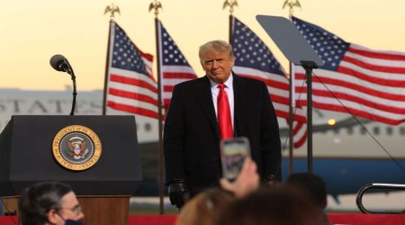 President Trump at a rally